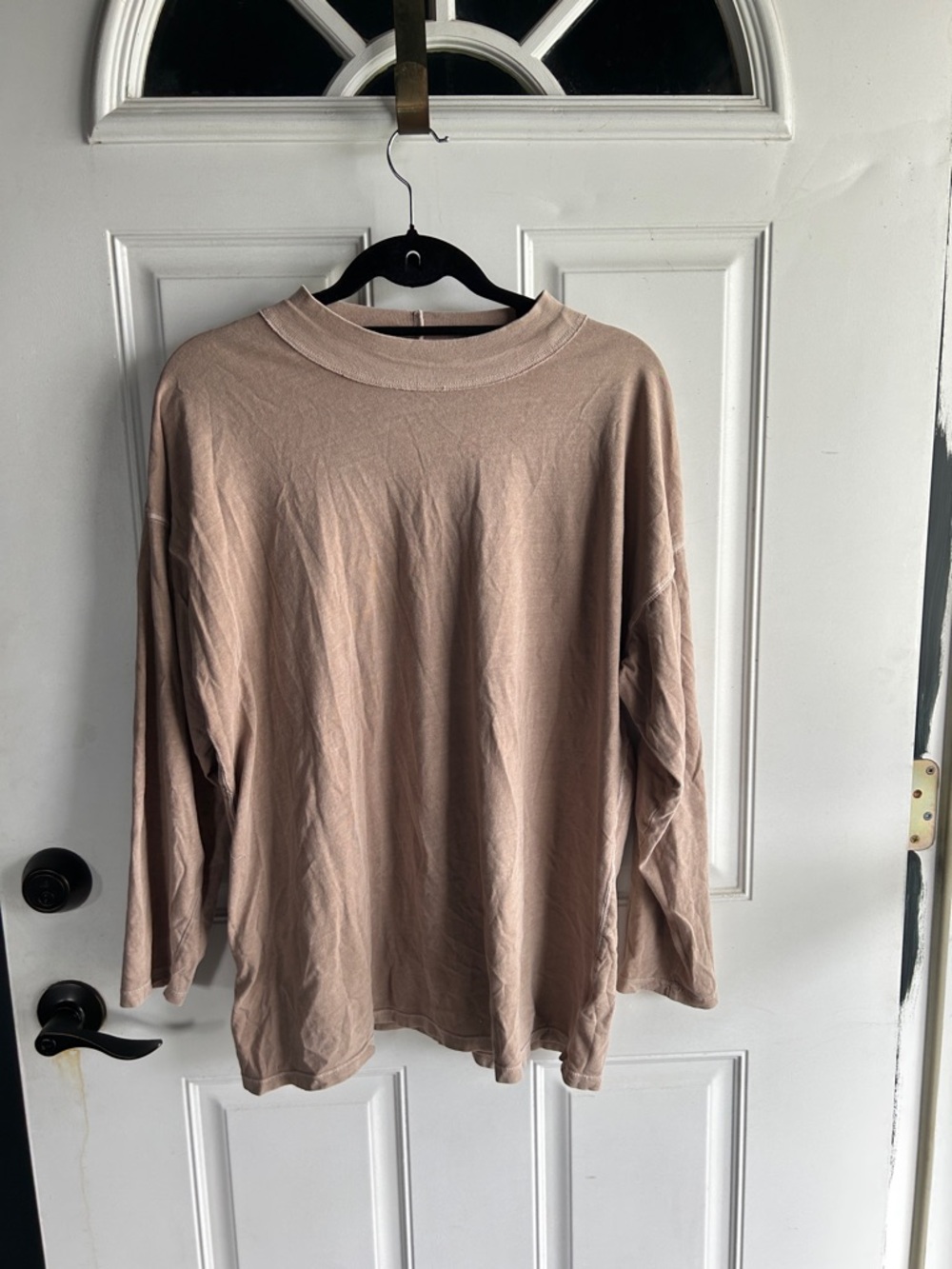 We The Free muted taupe brown long sleeve tee
